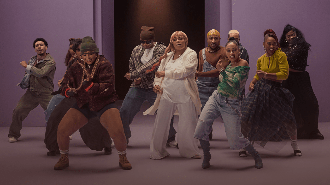 Black dancers dancing with T-Boz to reimagine an iconic moment in music.